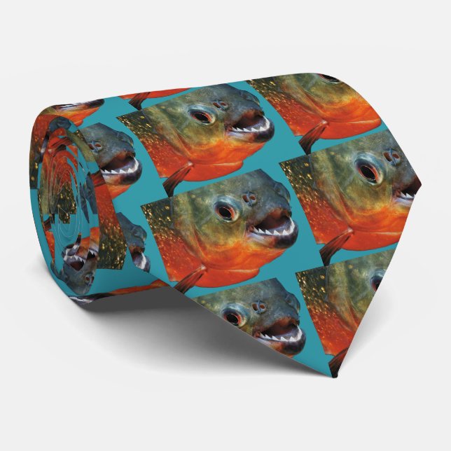 Piranha Neck Tie (Rolled)