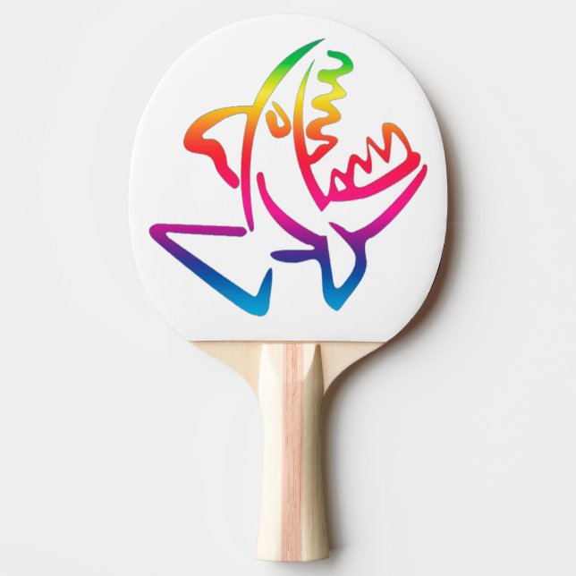 Piranha Ping Pong Paddle (Front)