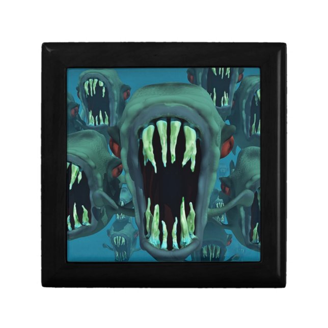 Piranhas Fish Custom Personalize Anniversaries Gift Box (Front)