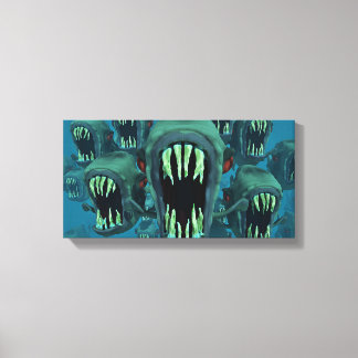 Piranhas-| Zazzle_Growshop. Canvas Print
