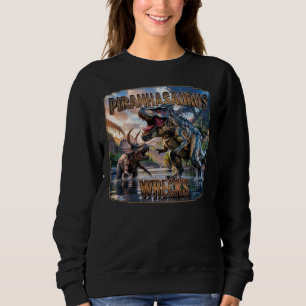 Piranhasaurus Wrecks Photographic – Funny Scary Sweatshirt
