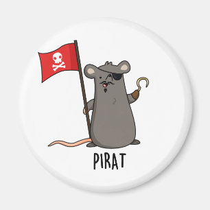 Pirat Funny Pirate Rat Pun  Magnet