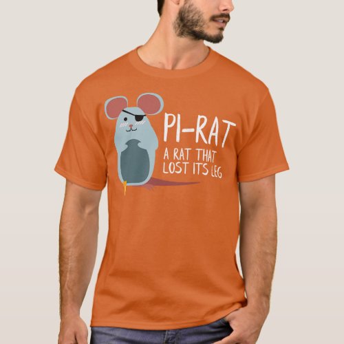 Pirat Gift for Rat Lovers Funny Mice Mouse Rat T_Shirt