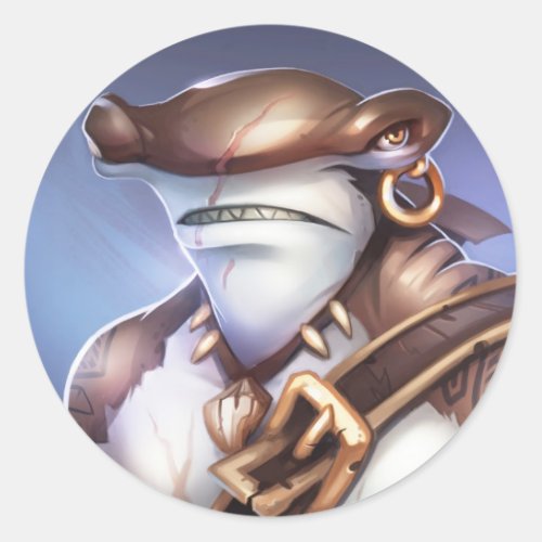 Pirate101 Mordecai Classic Round Sticker