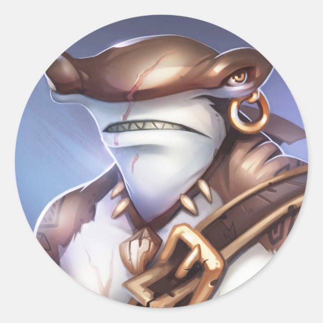 Pirate101 Mordecai Classic Round Sticker (Front)