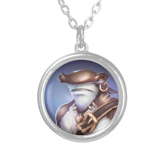 Pirate101 Mordecai Silver Plated Necklace (Front)