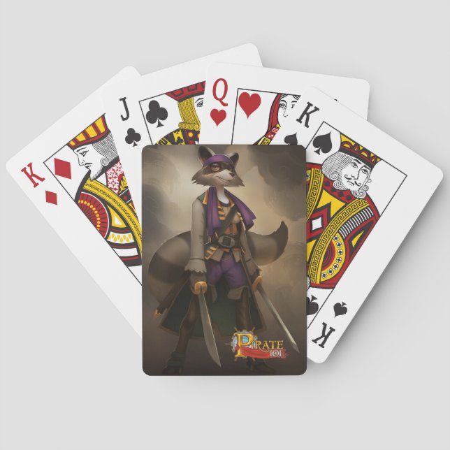 Pirate101 Morgan Lafitte Poker Cards (Back)