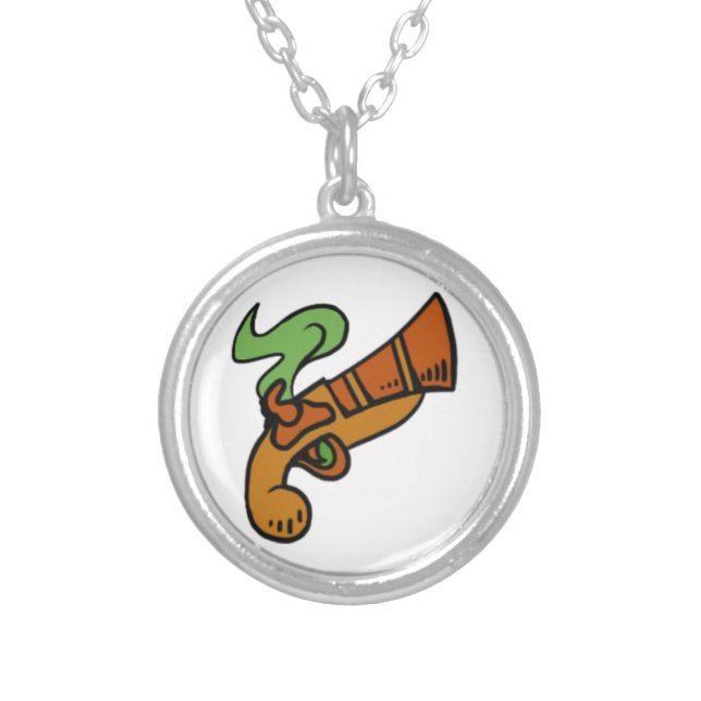 Pirate101 Musketeer Silver Plated Necklace (Front)