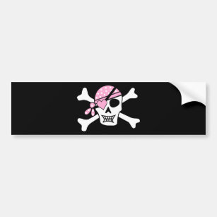 pirate-310038 pirate skull skull and crossbones ey bumper sticker