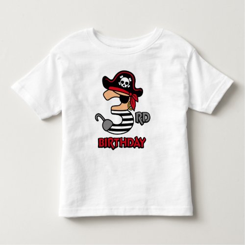 Pirate 3rd birthday t_shirt