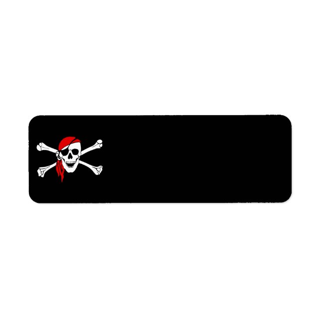 pirate-47705  pirate flag bones skull danger label (Front)