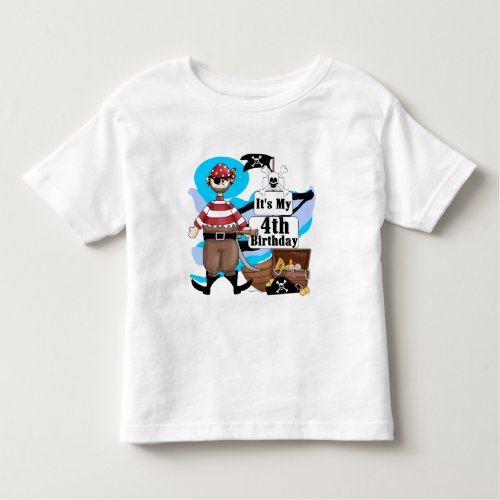 Pirate 4th Birthday Tshirts and Gifts