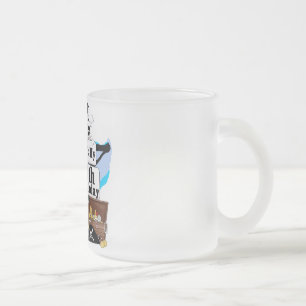Pirate 6th Birthday t-shirts and Gifts Frosted Glass Coffee Mug