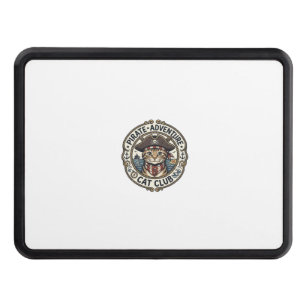 Pirate Adventure Cat POD Vector Art - Pirate Adven Hitch Cover