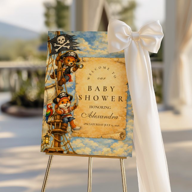 Pirate Adventure Storybook Baby Shower Foam Board (Creator Uploaded)