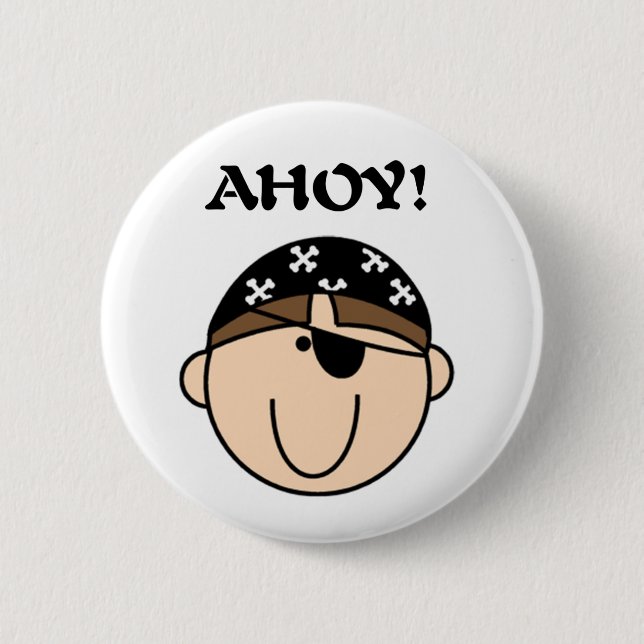 Pirate Ahoy Button (Front)