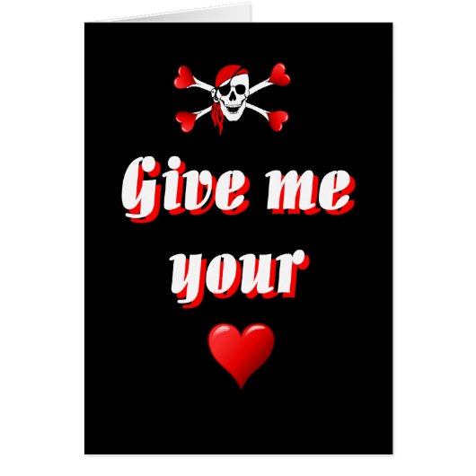 Pirate and hearts cards (Front)