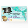 Pirate and Mermaid Tail joint Birthday Banner