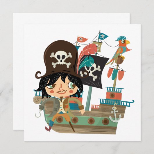 Pirate and Pirate Ship (Front/Back)