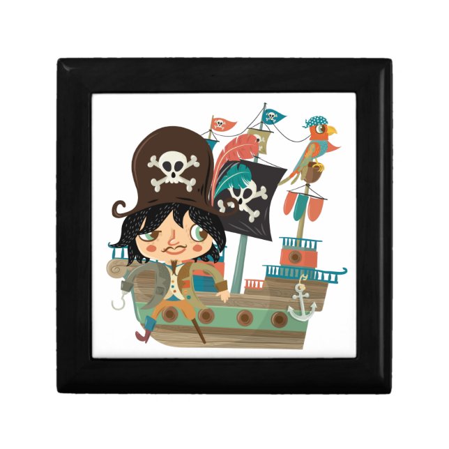 Pirate and Pirate Ship Gift Box (Front)