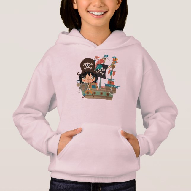 Pirate and Pirate Ship Hoodie (Front)