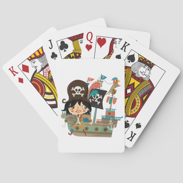 Pirate and Pirate Ship Poker Cards (Back)