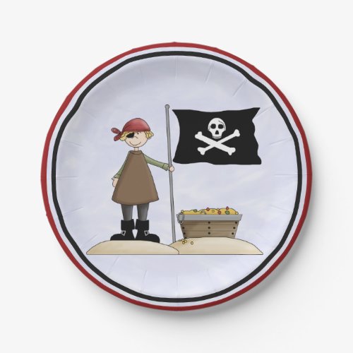 Pirate and the Buried Treasure Paper Plates
