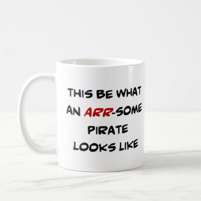 pirate, arr-some coffee mug (Left)