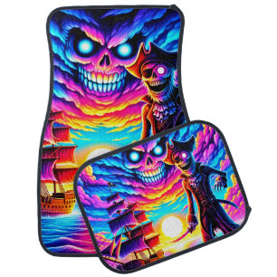 Pirate Art Car Floor Mat
