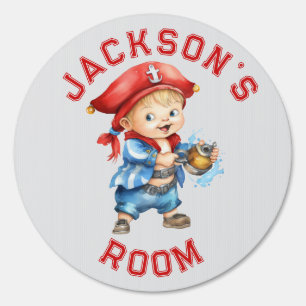Pirate Baby Boy Personalized Sign