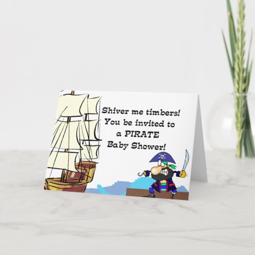 Pirate Baby Shower Invitation