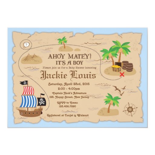 Pirate Baby Shower invitation | Zazzle