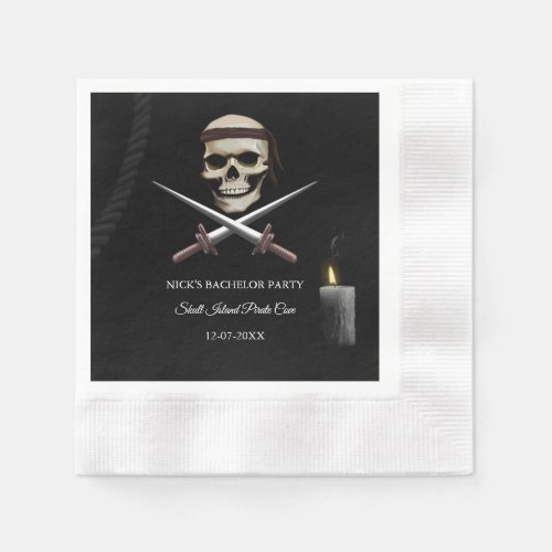 Pirate Bachelor  Birthday Party _ pirate_themed Napkins