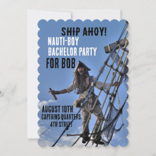  PIRATE BACHELOR NAUTICAL PARTY INVITATIONS