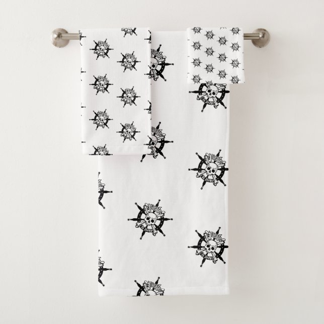 Pirate  bath towel set (Insitu)