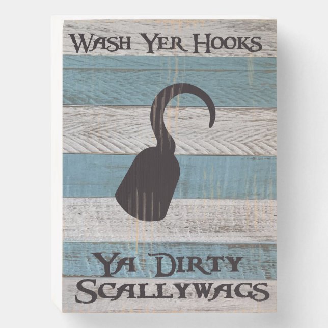 Pirate Bathroom Sign  (Front Vertical)