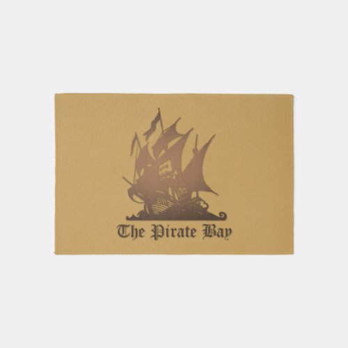 Pirate Bay Illegal Torrent Internet Piracy T_Shir Rug