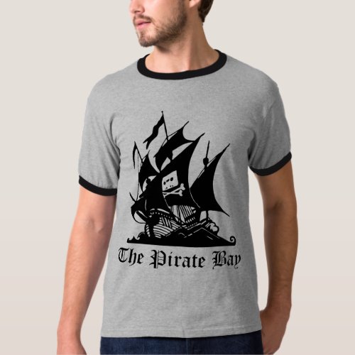 Pirate Bay Illegal Torrent Internet Piracy T_Shir T_Shirt