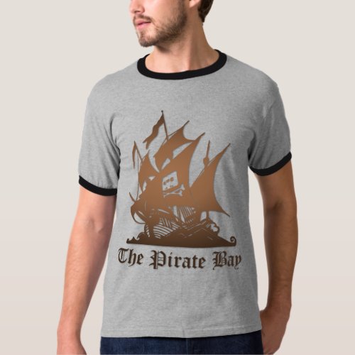 Pirate Bay Illegal Torrent Internet Piracy T_Shir T_Shirt