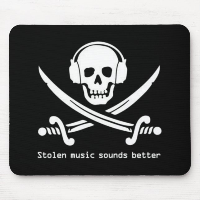 Pirate Bay - Stolen Music sounds better mouse pad (Front)