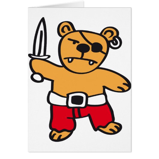 Pirate bear cards (Front)