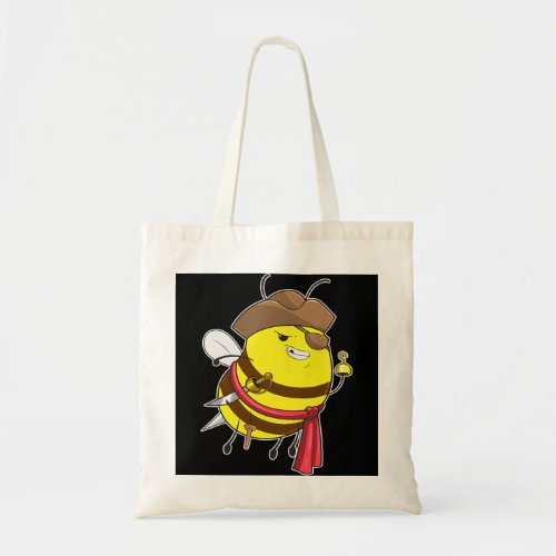 Pirate Bee Halloween Pirate Costume Jolly Roger Ca Tote Bag