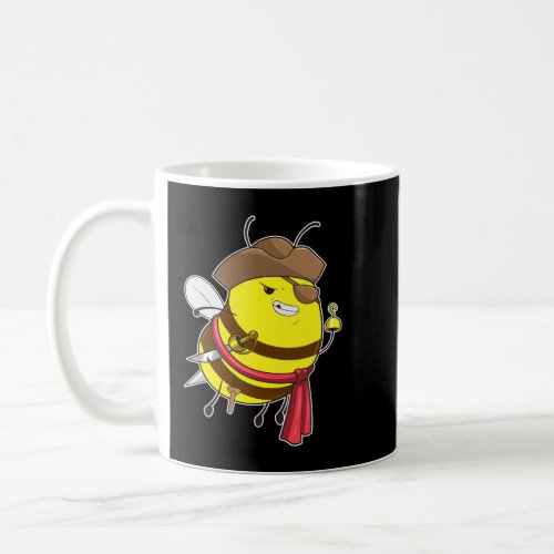 Pirate Bee Halloween Pirate Usuume Jolly Roger Ca Coffee Mug