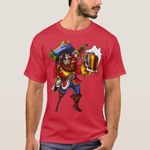 Pirate Beer Drinking Party T_Shirt