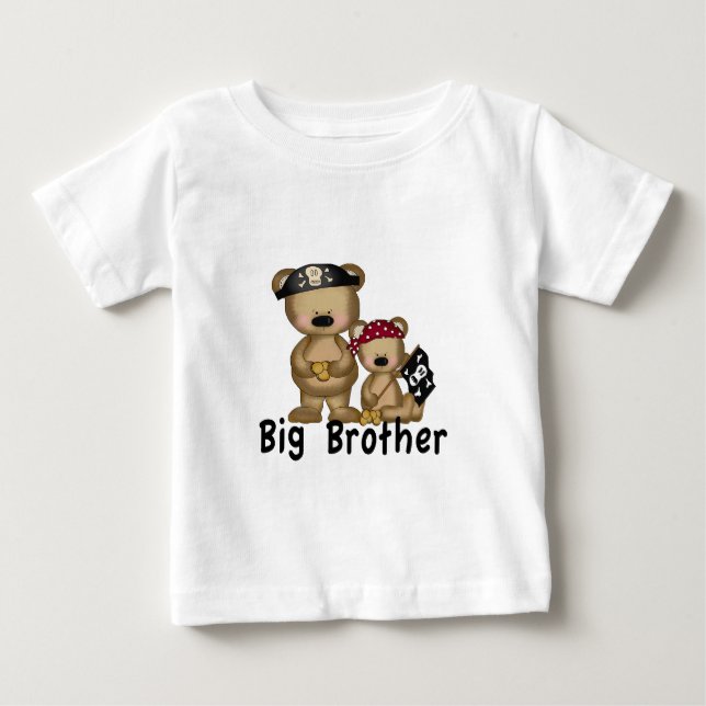 Pirate Big Brother Baby T-Shirt (Front)