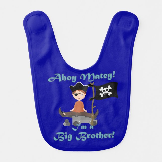 Pirate Big Brother Bib (Front)