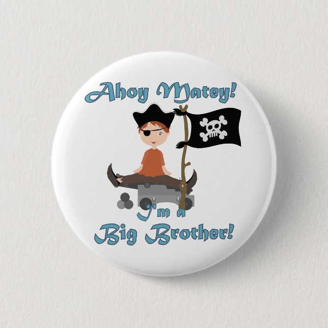 Pirate Big Brother Button (Front)