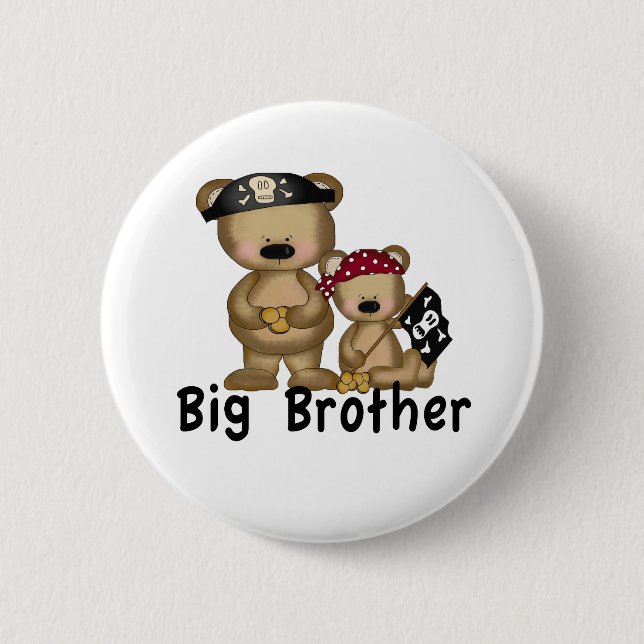 Pirate Big Brother Button (Front)