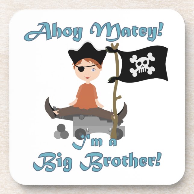 Pirate Big Brother Drink Coaster (Front)