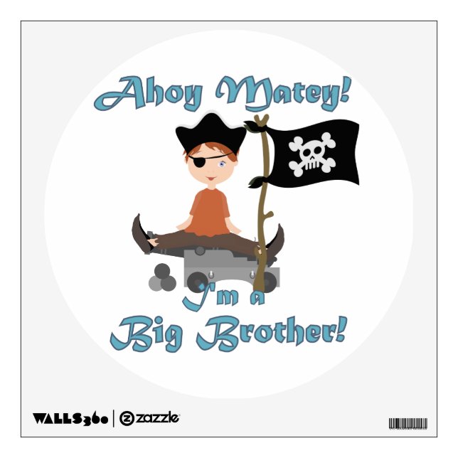 Pirate Big Brother Wall Sticker (Front)